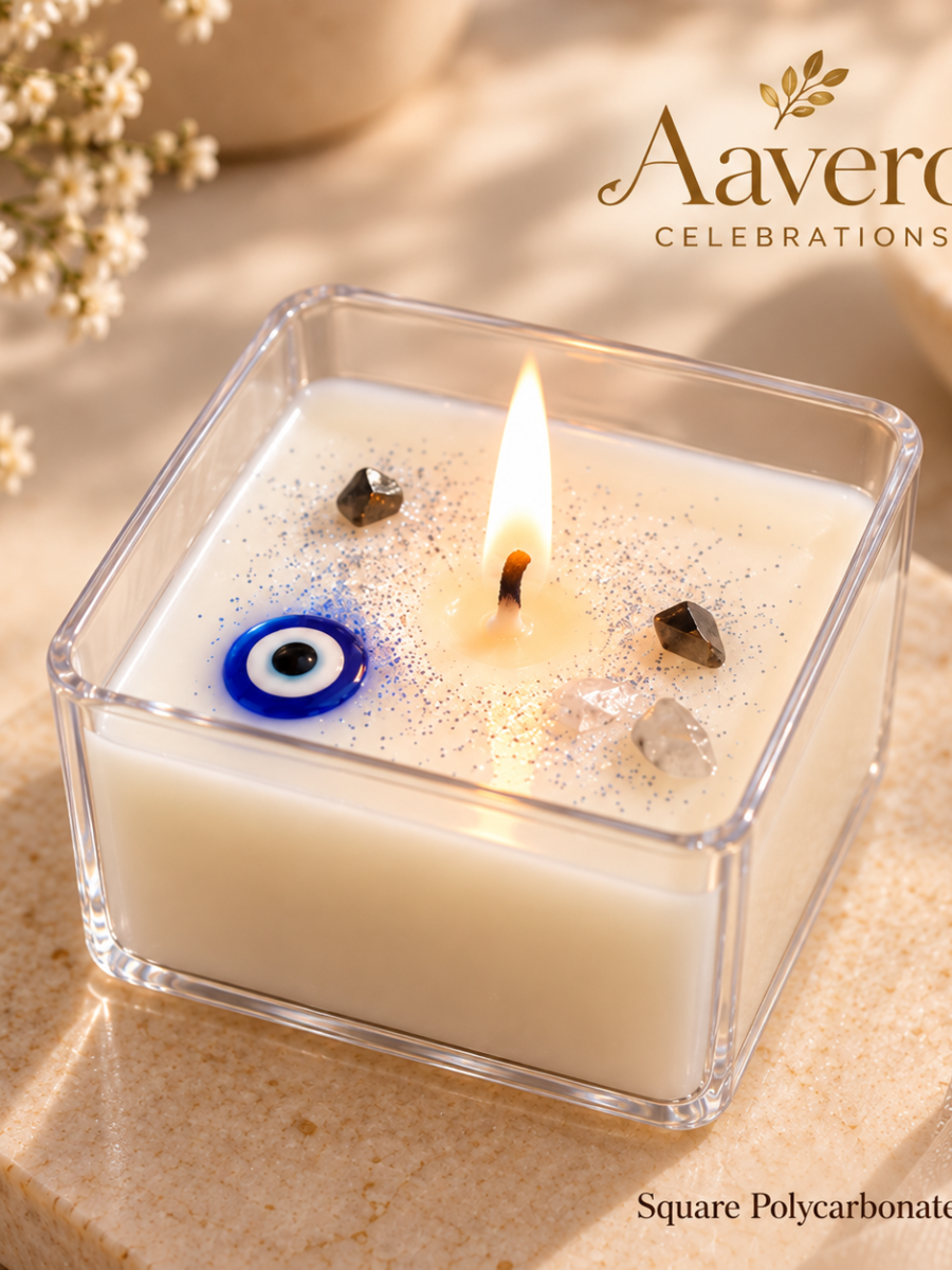 Evil Eye Polycarbonate Tealight Candles — Pack of 4