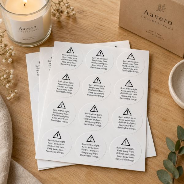 Warning labels — 25 sheets minimum