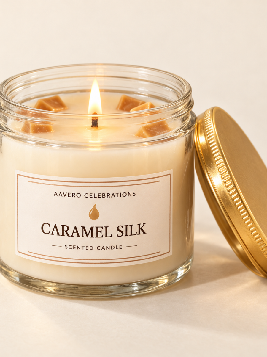 Floral Lid Jar Candles — Single candle