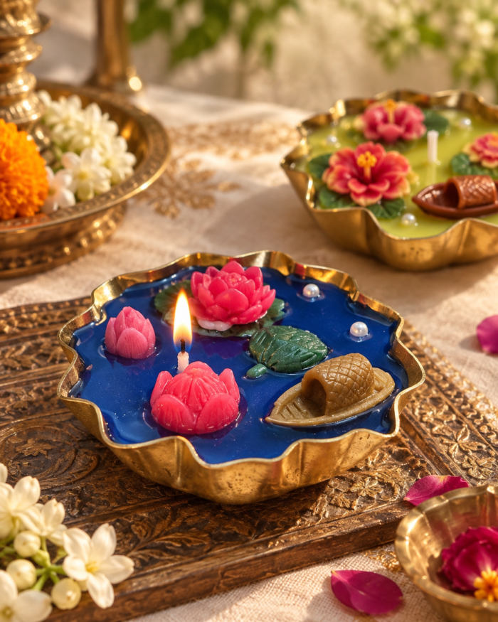 Urli Lotus Pond Candles — Single candle