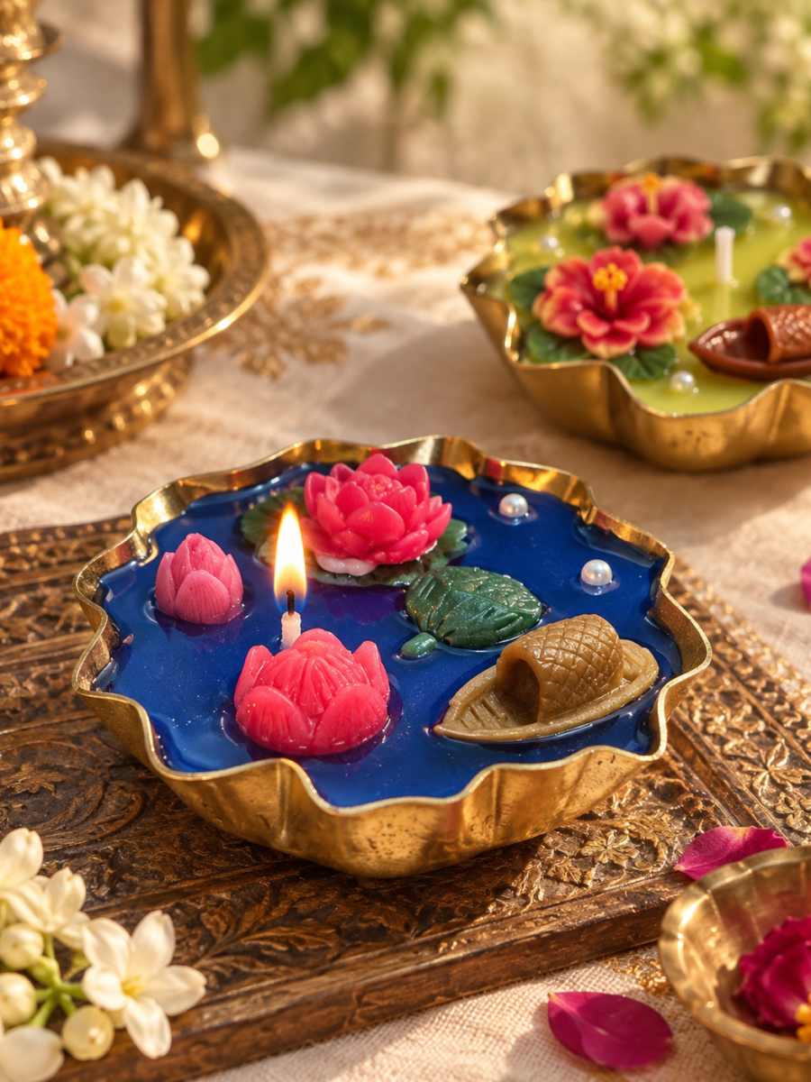 Urli Lotus Pond Candles — Single candle