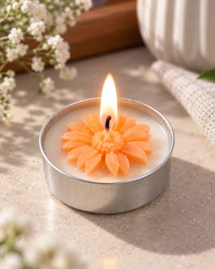 Flower Tealight Candles — Pack of 20