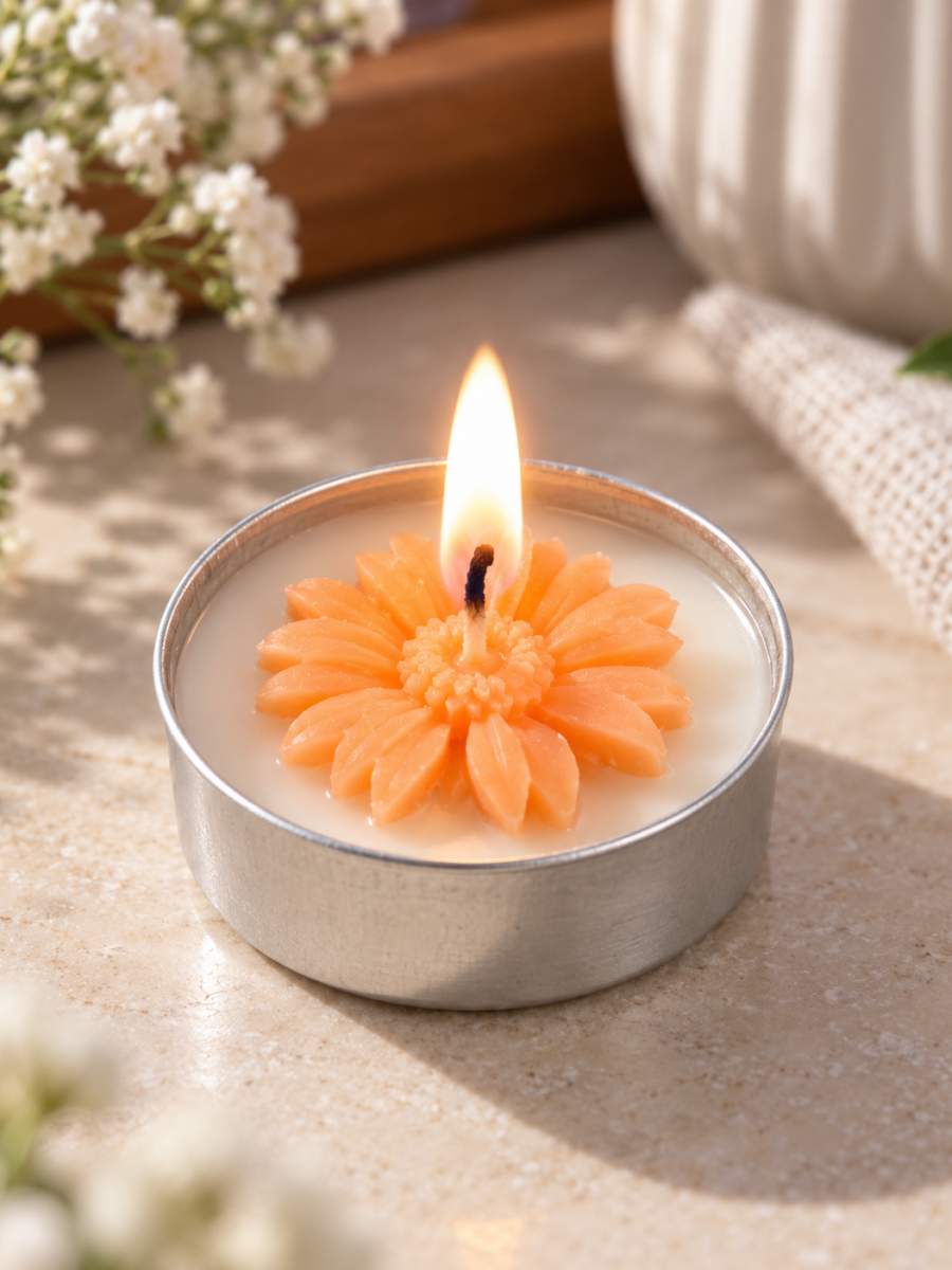 Flower Tealight Candles — Pack of 20