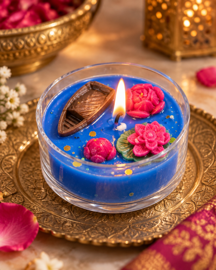 Polycarbonate Lotus Pond Candles — Pack of 2