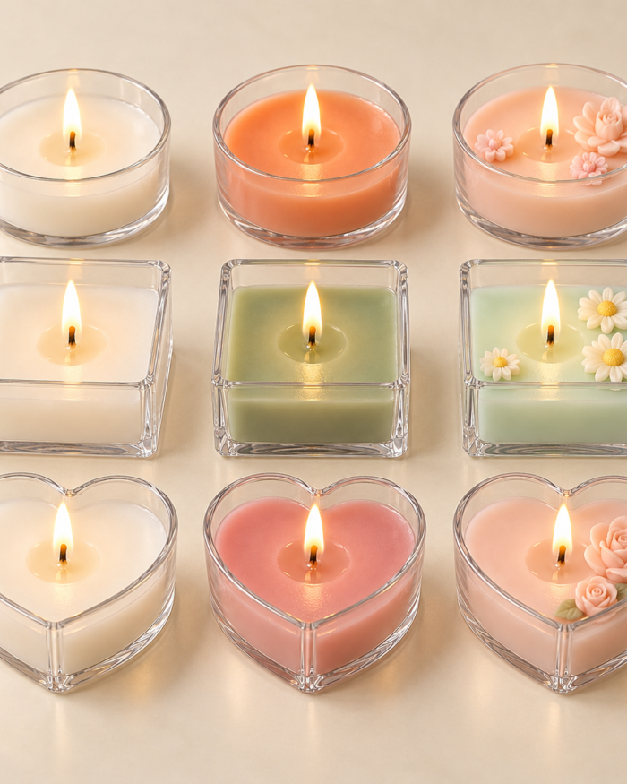 Polycarbonate Tealight Candles — Pack of 4