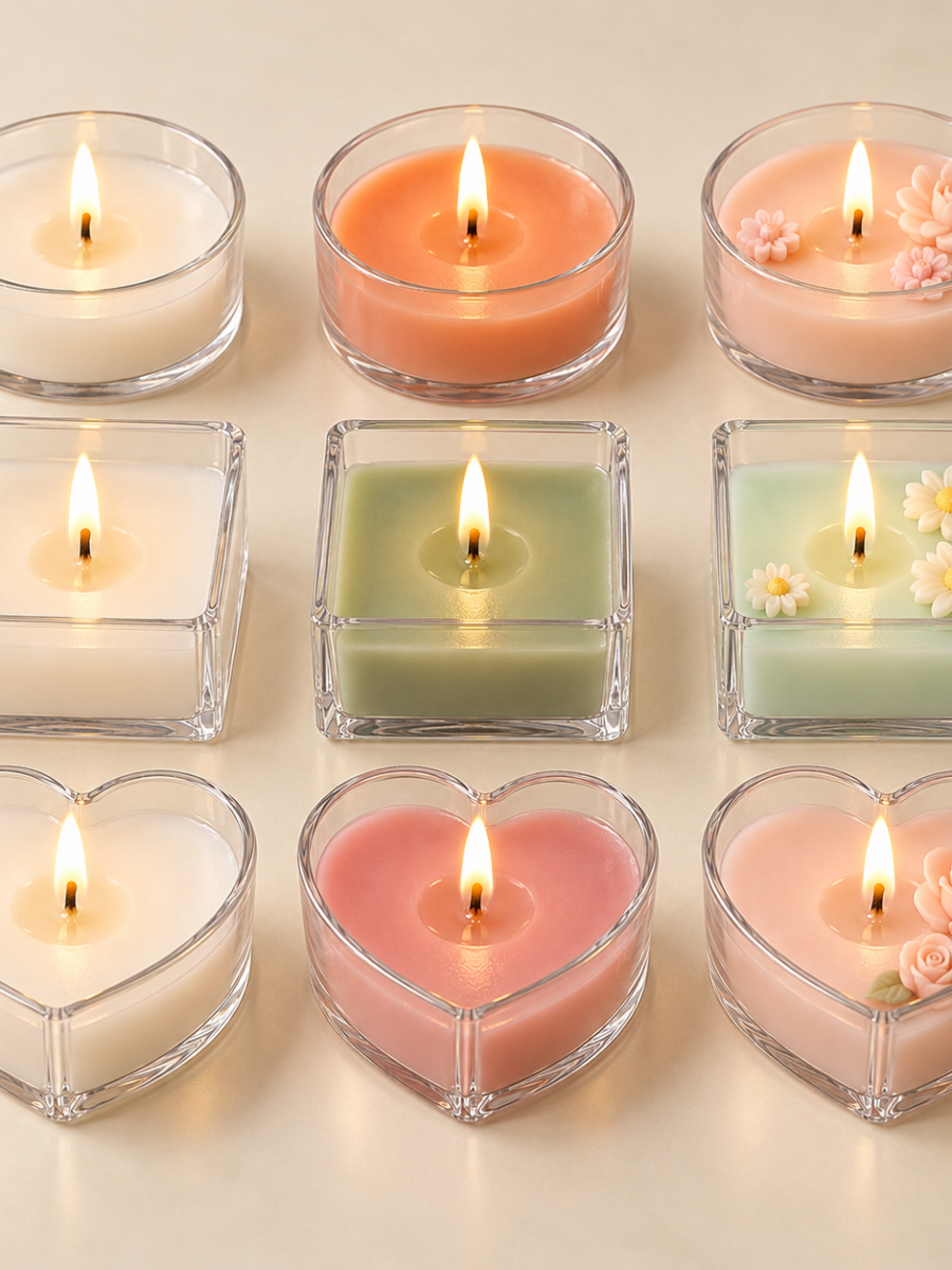 Polycarbonate Tealight Candles — Pack of 4
