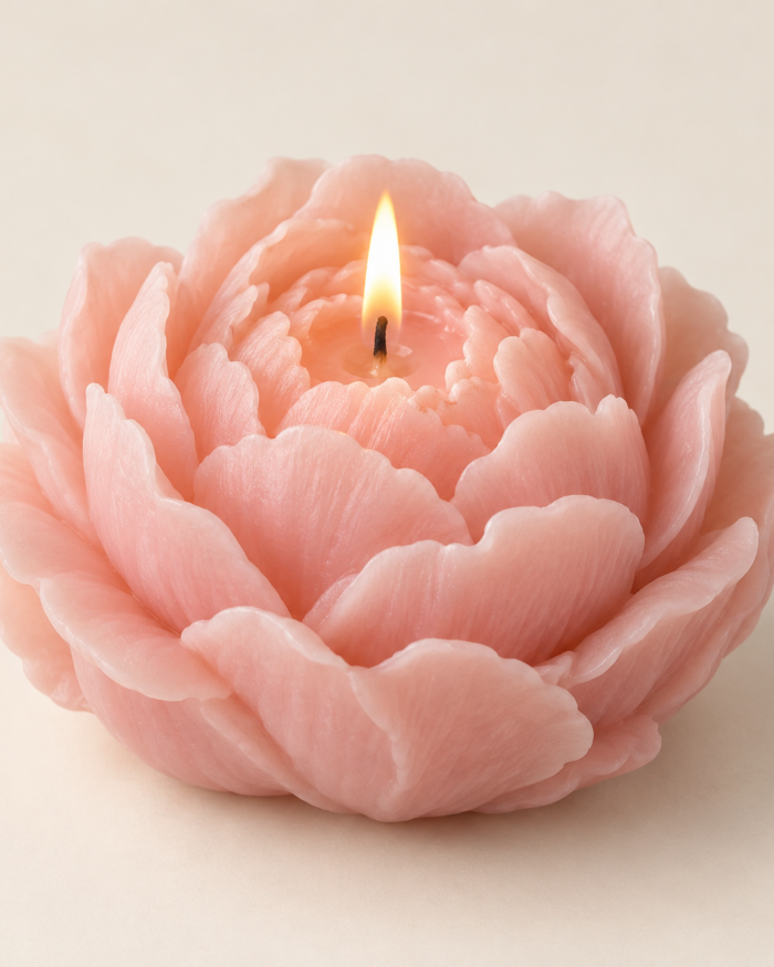Rose Peony Candles — Pack of 2