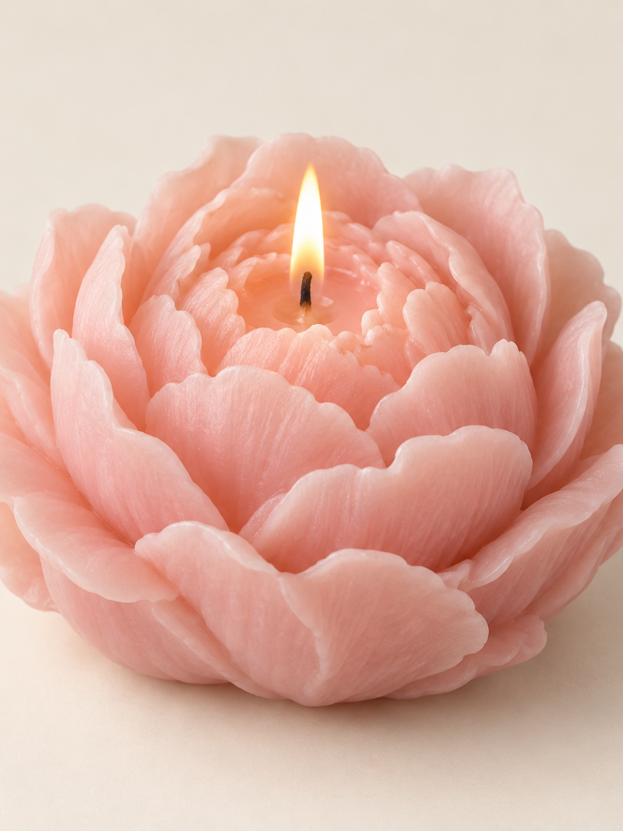 Rose Peony Candles — Pack of 2