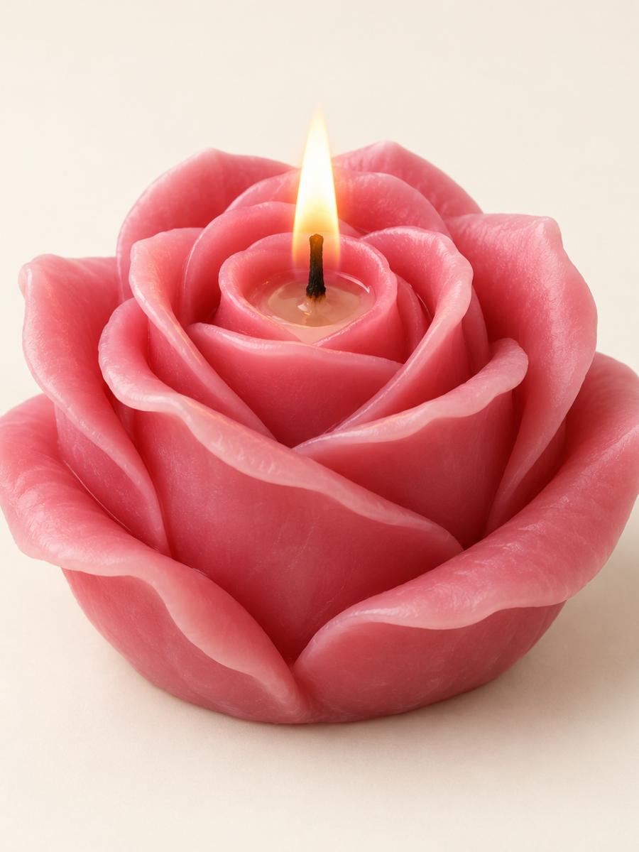 Rose Floating Candles — Pack of 4
