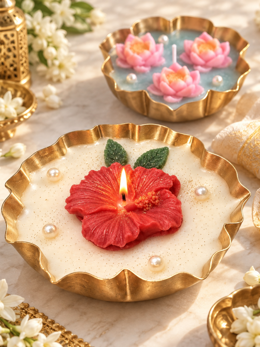 Urli Hibiscus Candles — Single candle